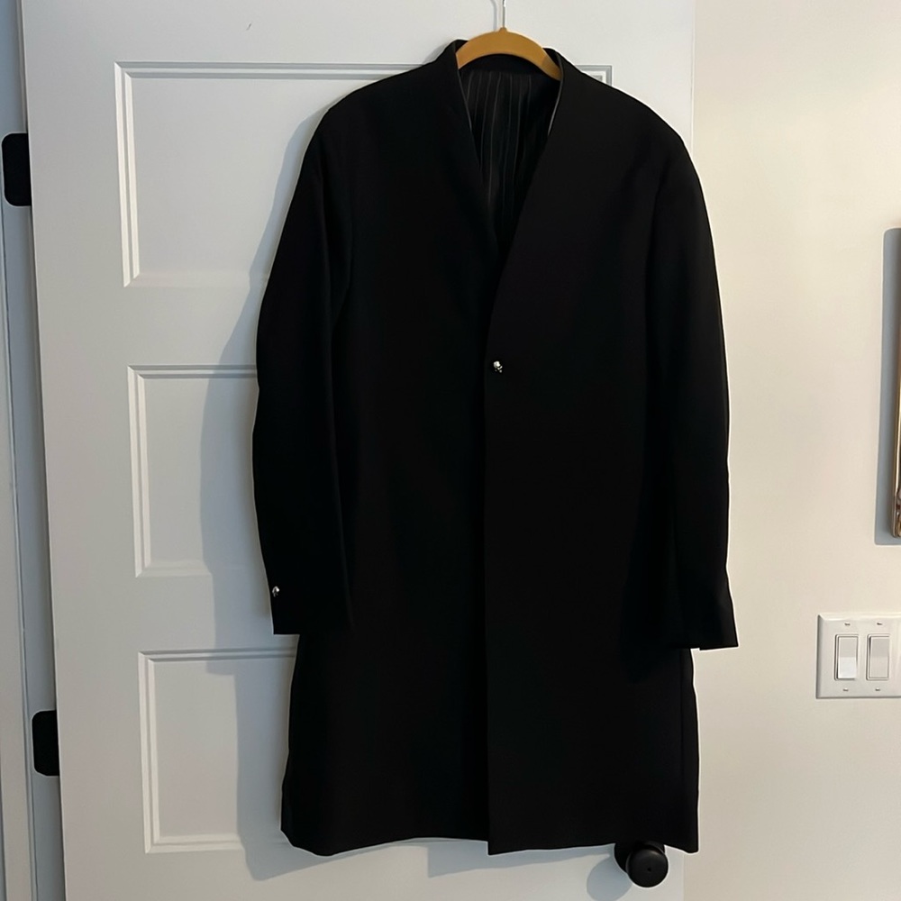 Kooples kimono collar black coat, new, never used.